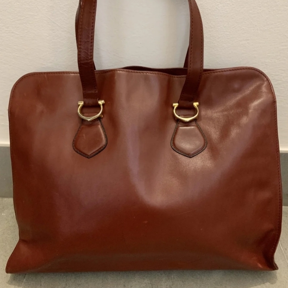 Rare⚜️Cartier Must de Cartier Leather Tote Bag - Picture 14 of 15